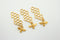 sold as 2 pieces, Gold 3D Pendants, Honeycomb Pendants, 46mm x 16mm,